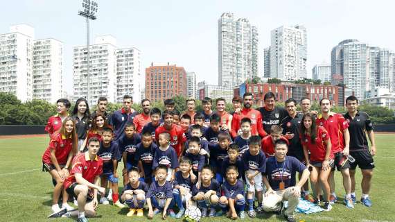 El Atlético de Madrid imparte lecciones a los más pequeños también en Shanghai