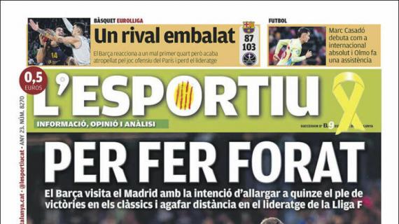 L'Esportiu: "Para hacer hueco"