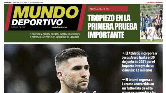 Mundo Deportivo, Ed. Vizcaya: "Areso fichado"