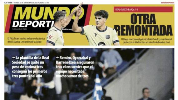 Mundo Deportivo, Ed.Gupúzcoa: "Victoria balsámica"