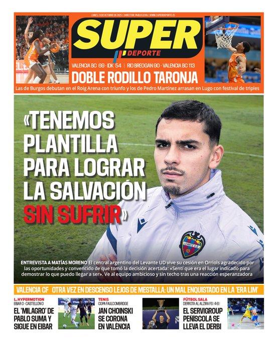 Matías Moreno en Superdeporte: "Tenemos plantilla para lograr la salvación sin sufrir"