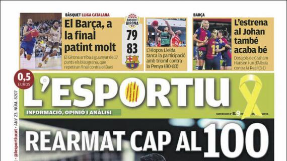 L'Esportiu: "Rearmado hacia el 100"