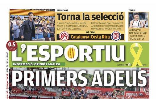 L'Esportiu, Ed.Girona: "Primeros adioses"