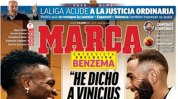 Benzema en Marca: "He dicho a Vinícius que no haga caso, que es el mejor"