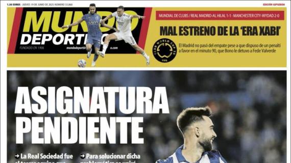 Mundo Deportivo, Ed.Guipuzcoa: "Asignatura pendiente"