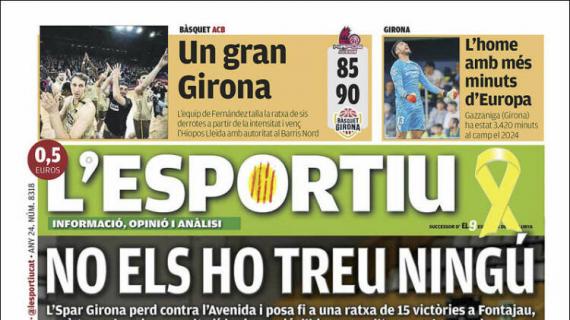 L'Esportiu, Ed.Girona: "El hombre con más minutos de Europa"