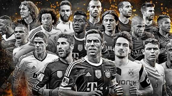 Ramos, Piqué, Carvajal y Alba, entre los veinte defensas nominados al FIFA FIFPro 2014