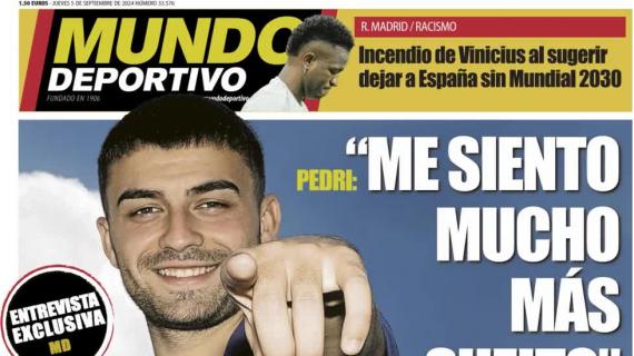 Pedri en Mundo Deportivo: "Me siento mucho más suelto"