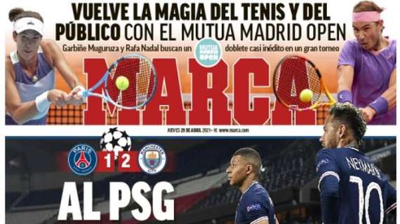 Marca: "Al PSG le pesa la Champions"