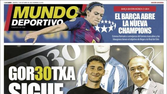 Mundo Deportivo, Ed. Guipúzcoa: "Gor30txa sigue"