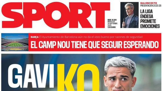 Sport: "Gavi 5 meses KO"