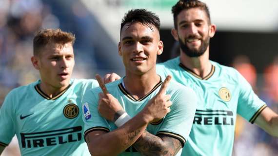 Italia, con dobletes de Lautaro Martínez y Lukaku el Inter supera al Sassuolo (3-4)