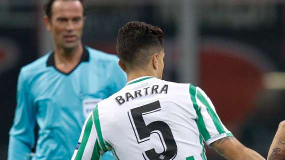 Real Betis, Bartra: "Tiramos la primera parte a la basura"