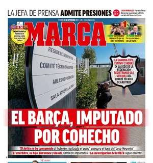 Marca: "El Barça, imputado por cohecho"