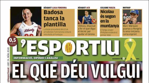 L'Esportiu, Ed.Girona: "Lo que Dios quiera"