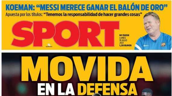 Sport: "Movida en la defensa"