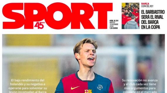 Sport: "Tensión con De Jong"