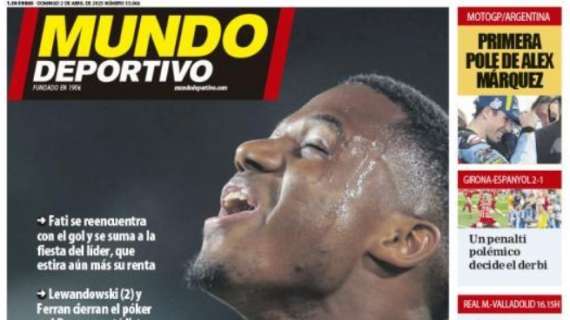 Mundo Deportivo: "¡Ansu, y a 15!"