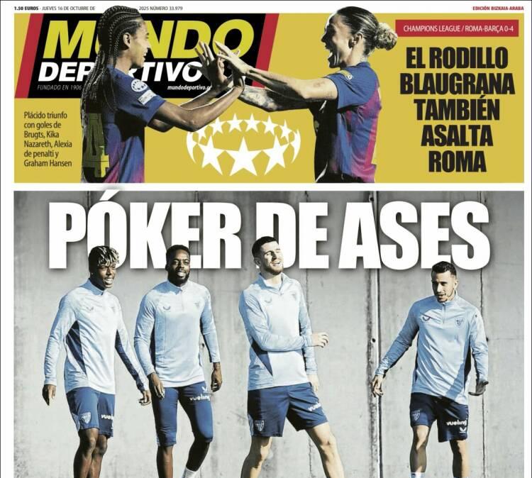 Mundo Deportivo, Ed.Vizcaya: "Póker de ases"
