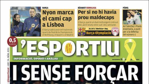 L'Esportiu: "Y sin forzar"