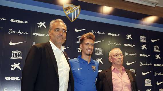 Málaga, Samu Castillejo: "Estoy contento por estar en el equipo de mi tierra"