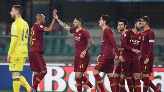 Italia, la Roma golea en Verona (0-3)