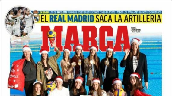 Marca: "El  Real Madrid saca la artilleriía"