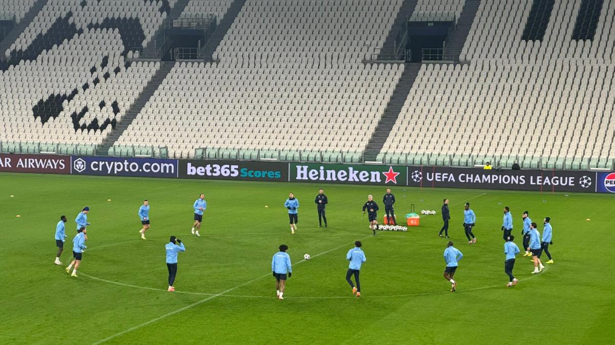 El Pafos FC completa la última sesión en el Allianz Stadium: las imágenes en la víspera del duelo con la Juventus