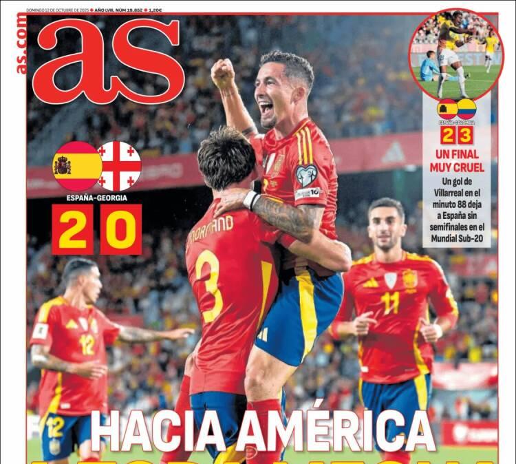 As: "Hacia América a toda mecha"