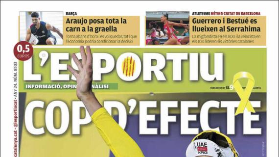 L'Esportiu: "Araujo pone toda la carne en el asador"