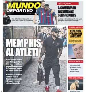 Mundo Deportivo: "Memphis al Atleti"