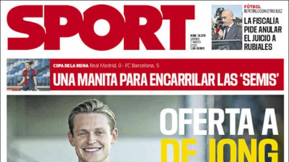 Sport:"Oferta a De Jong"