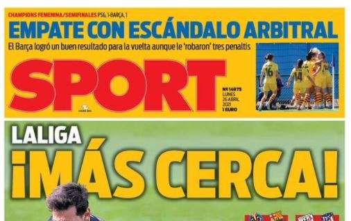 Sport: "La Liga, ¡más cerca!"