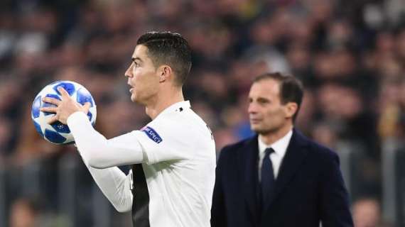 Juventus, Allegri confirmó que Cristiano Ronaldo será suplente en Bergamo