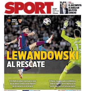 Sport: "Lewandowski al rescate"