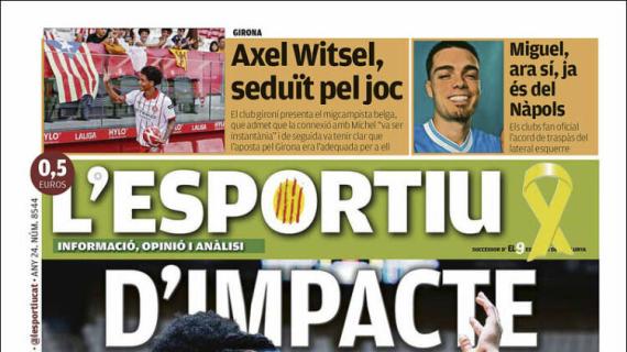 L'Esportiu, Ed.Girona: "Axel Witsel, seducido por el juego"