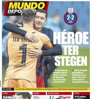 Mundo Deportivo: "Héroe Ter Stegen"