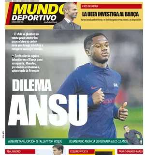Mundo Deportivo: "Dilema Ansu"