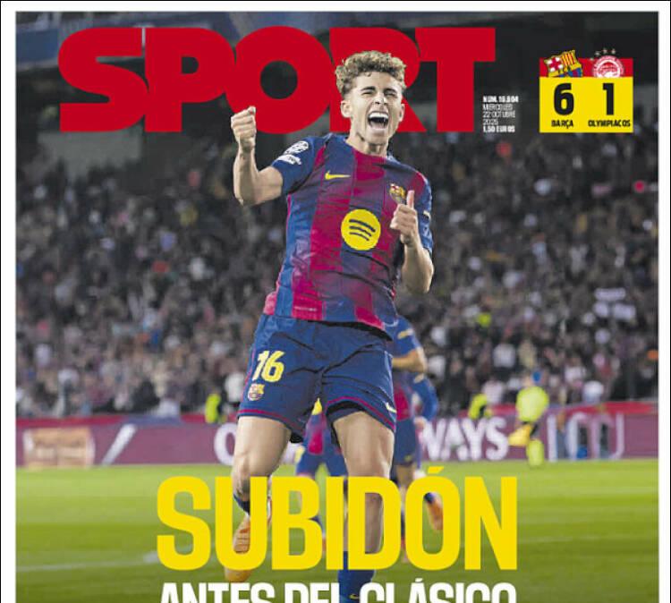 Sport: "Subidón antes del Clásico"