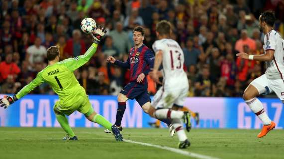 La vaselina de Messi a Neuer tras sentar a Boateng, el mejor gol UEFA de la temporada
