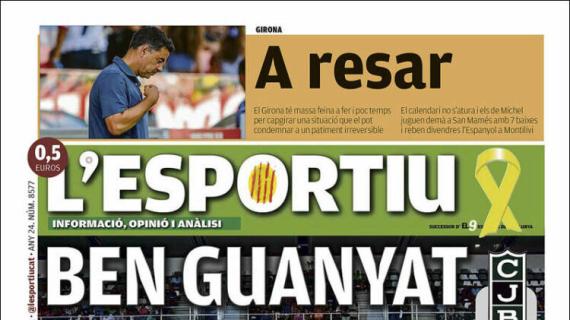 L'Esportiu, Ed.Girona: "A rezar"