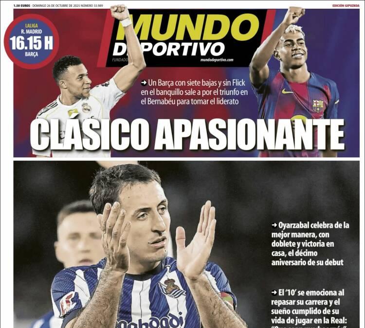Mundo Deportivo, Ed.Guipúzcoa: "El de siempre"