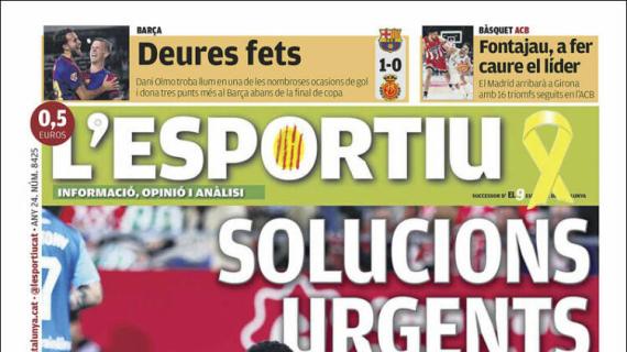 L'Esportiu, Ed.Girona: "Soluciones urgentes"