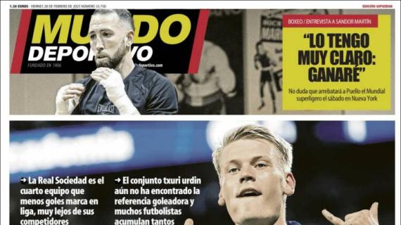 Mundo Deportivo, Ed.Guipuzcoa: "Se buscan goleadores"