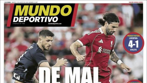 Mundo Deportivo, Ed.Vizcaya: ''De mal en peor''