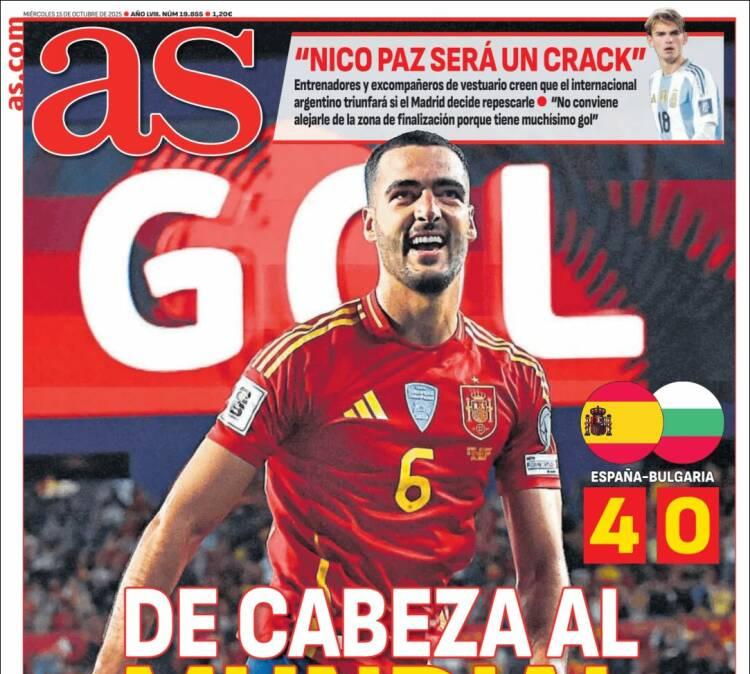 As: "De cabeza al Mundial"