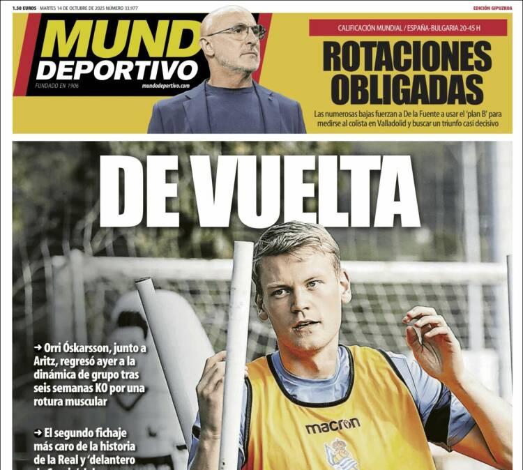 Mundo Deportivo, Ed.Guipúzcoa: "De vuelta"