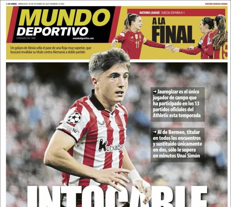 Mundo Deportivo, Ed.Vizcaya: "Intocable"