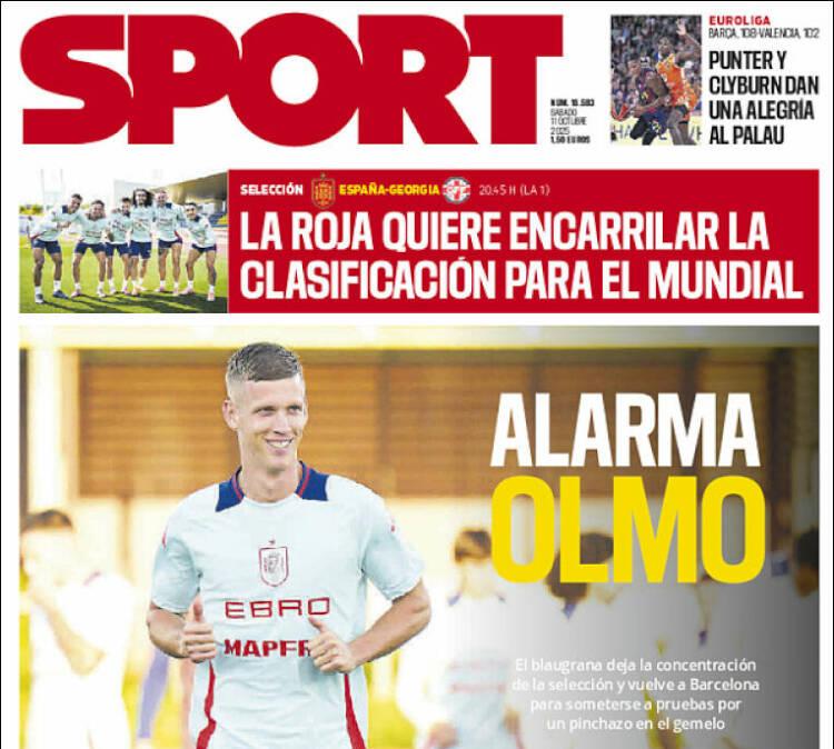Sport: "Alarma Olmo"