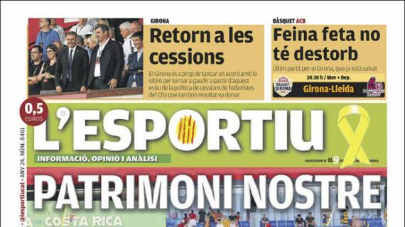 L'Esportiu, Ed.Girona: "Regreso a las cesiones"
